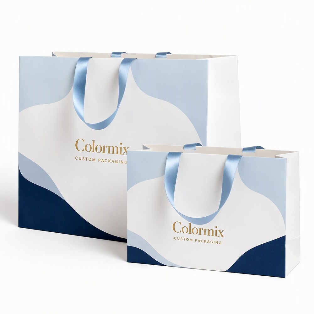 Paper Shopping Bags — custom paper shopping bags by Colormix Packaging