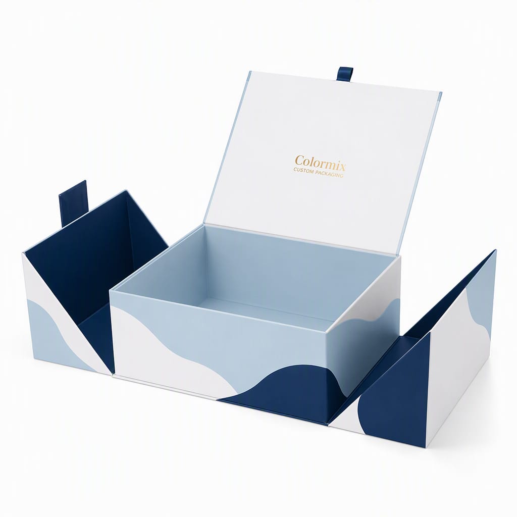 Double Door Box with Handle — double door box with handle by Colormix Packaging